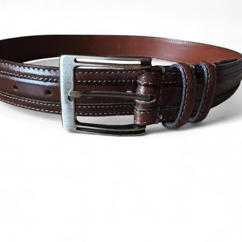 Brown genuine leather belt handcrafted in Argentina 🇦🇷 Size 32
